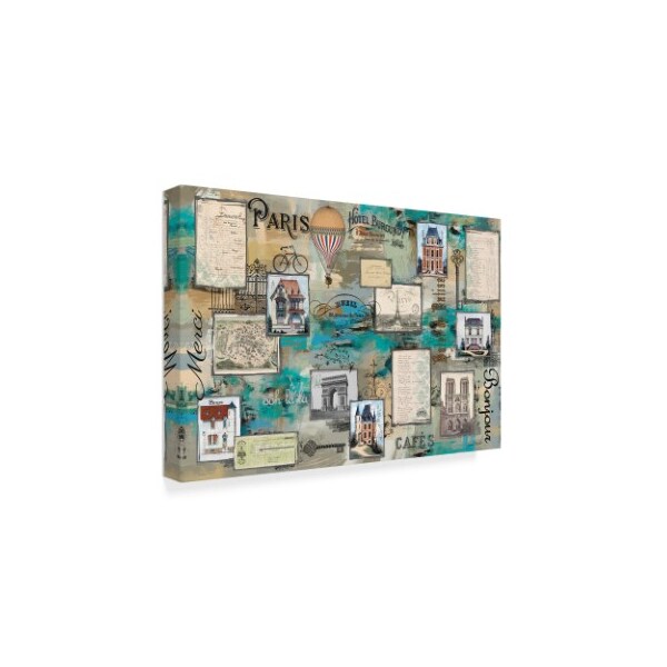 Jean Plout 'French Collage' Canvas Art,22x32
